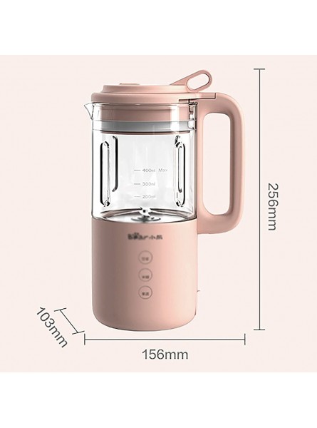 SuDeLLong Soybean Milk Machine Wall-breaking Machine Household Small Cooking Machine Mute Multi-function Automatic Soymilk Machine Color : Pink Size : 15.6x10.3x25.6cm - HRCYBUOR