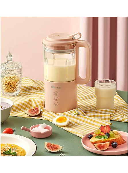 SuDeLLong Soybean Milk Machine Wall-breaking Machine Household Small Cooking Machine Mute Multi-function Automatic Soymilk Machine Color : Pink Size : 15.6x10.3x25.6cm - HRCYBUOR