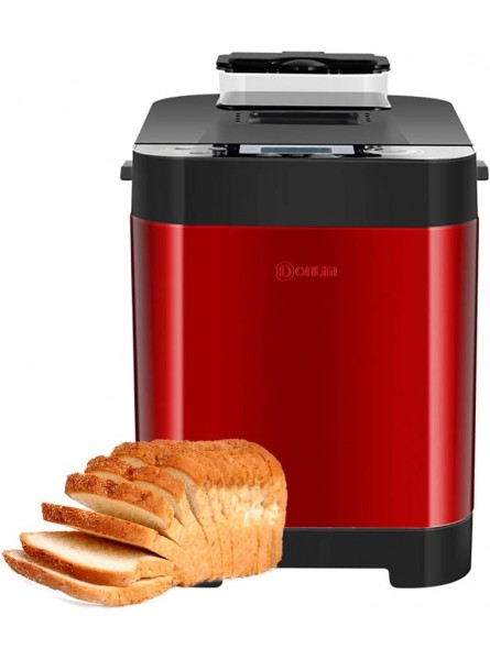 Automatic Bread Maker Machine with LCD Toching Screen 18 Programs 2 Loaf Sizes 3 Crust Colors 13 Hours Delay Timer 1 Hour Keep Warm Breadmaker for Cakes Pasta Yogurt Fermentation Baking - MKRWJN0X