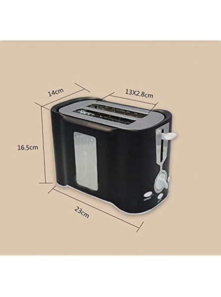 LHQ-HQ Automatic Breadmaker Home Appliances 2 Slice Toaster Fast Heating Bread Make with 6 Modes of Browning Control Automatic Home Breakfast Machine with Dust Cover - PCMJVYB1