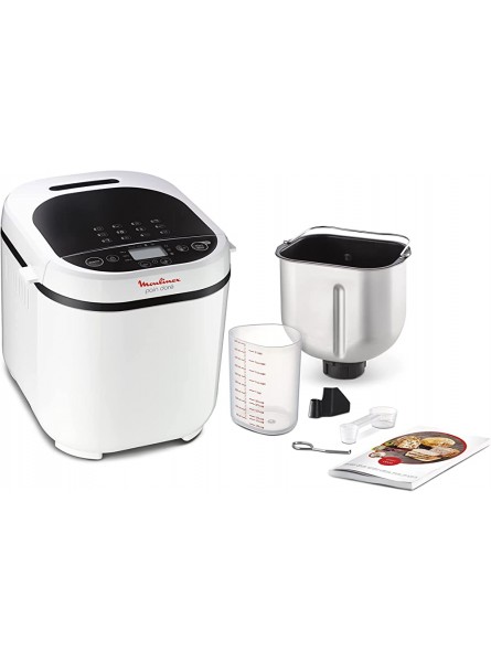 Moulinex Bread Maker with Programmes Plastic 31 x 29 x 29 cm One Size White - GLWX1HQS