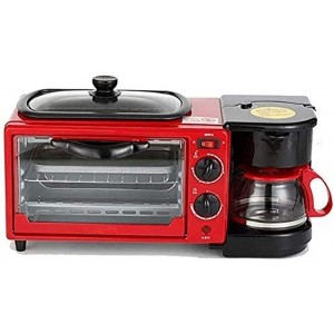 WJJ Breadmaker With Non-Stick Frying Pan And 0.6L Coffee Maker With Anti-Scalding Handle With Timing Baking Heating Thawing Barbecue,Function - ACET89SJ