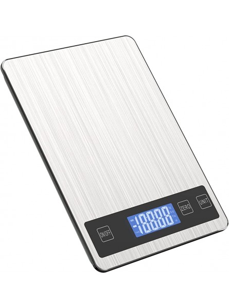 Digital Kitchen Food Scales,5kg 11lb Premium Stainless Electric Cooking Scales Electronic Weighing Scales with LED Display,Tare and PCS Features,for Kitchen,Baking and Cooking - GCVSAT4X