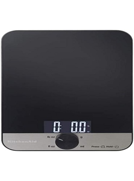 KitchenAid Digital Glass Kitchen Scales for Wet and Dry Ingredients 5000g 5000ml Weighing Capacity - WADVD241